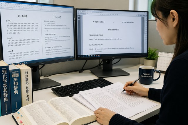 ｜特許明細書翻訳スタッフ｜特許翻訳経験・技術翻訳経験を活かせる｜TOEIC900点以上歓迎｜フレックスタイム制